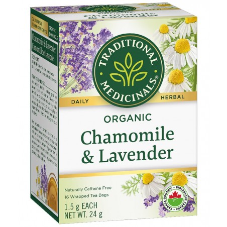 Organic Chamomile With Lavender 16 Tea Bags | Safest & Easiest Shopping Vitamins Online | VITASHOP