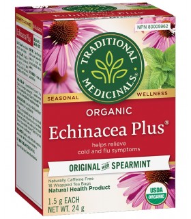Organic Echinacea Plus 16 Tea Bags | Safest & Easiest Shopping Vitamins Online | VITASHOP
