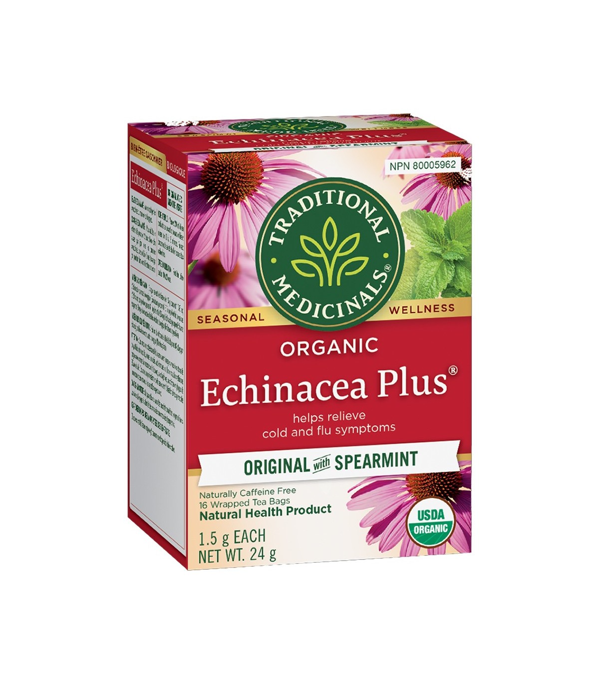Traditional Medicinals Organic Echinacea Plus 16 Tea Bags | 每天不同折扣, 全网最低价格 | 种类齐全的保健品店铺 VITASHOP, 只有你想不到, 没有你买不到 !