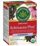 Traditional Medicinals 스래디셔널 메디시날스 유기농 에키네시아 플러스 엘더베리 16티백 | 매일 업데이트되는 특가 상품 | VITASHOP