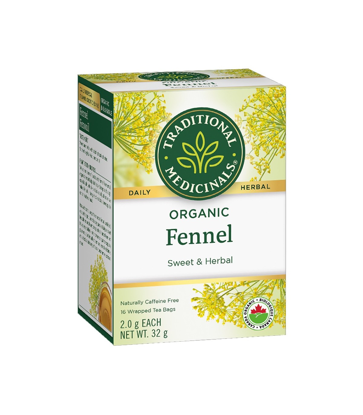 Organic Fennel 16 Tea Bags | Safest & Easiest Shopping Vitamins Online | VITASHOP