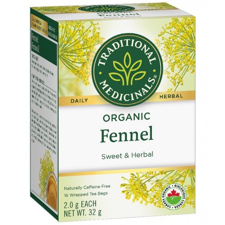 Organic Fennel 16 Tea Bags | Safest & Easiest Shopping Vitamins Online | VITASHOP