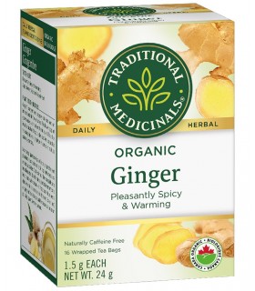 Traditional Medicinals 스래디셔널 메디시날스 유기농 생강 16티백 | 매일 업데이트되는 특가 상품 | VITASHOP