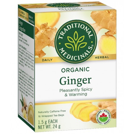 Organic Ginger 16 Tea Bags | Safest & Easiest Shopping Vitamins Online | VITASHOP