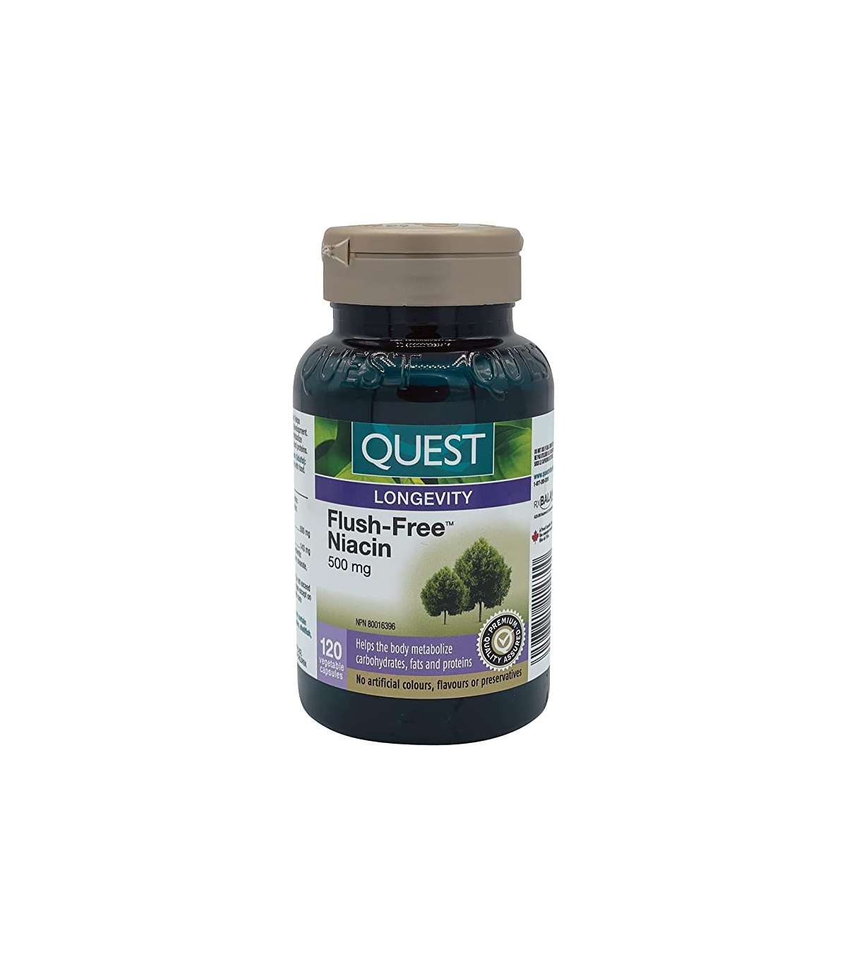 QUEST 퀘스트 플러시 프리 니아신 500 mg 120 캡슐 | 매일 업데이트되는 특가 상품 | VITASHOP