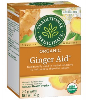 Traditional Medicinals 스래디셔널 메디시날스 유기농 생강 에이드 16 티백 | 매일 업데이트되는 특가 상품 | VITASHOP