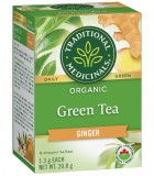 Traditional Medicinals 스래디셔널 메디시날스 유기농 녹차 생강 16티백 | 매일 업데이트되는 특가 상품 | VITASHOP