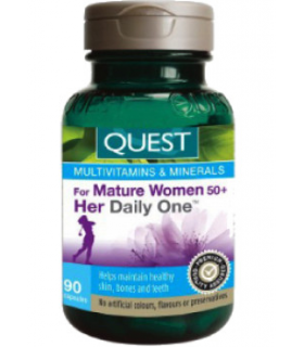 QUEST For Mature Women 50+ Her Daily One 90 Capsules | Unbeatable Prices, Daily Deals | VITASHOP