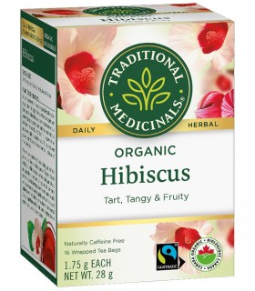 Organic Hibiscus 16 Tea Bags | Safest & Easiest Shopping Vitamins Online | VITASHOP