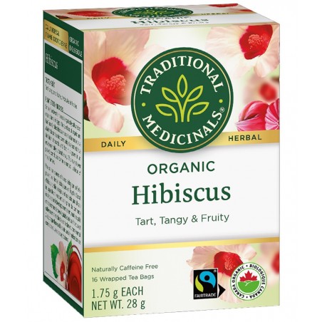 Traditional Medicinals 스래디셔널 메디시날스 유기농 히비스커스 16티백 | 매일 업데이트되는 특가 상품 | VITASHOP