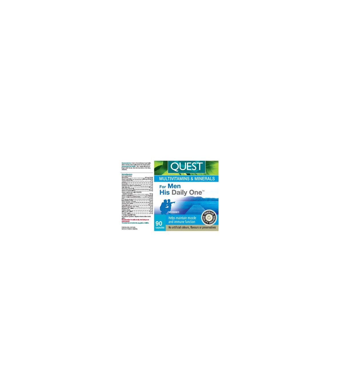 For Men His Daily One 90 Capsules | Safest & Easiest Shopping Vitamins Online | VITASHOP