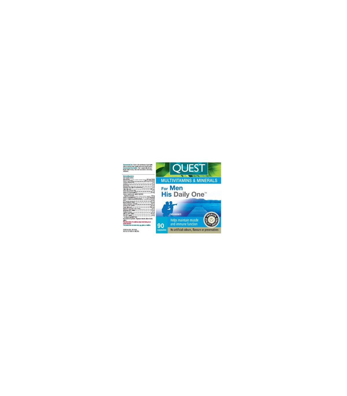 For Men His Daily One 90 Capsules | Safest & Easiest Shopping Vitamins Online | VITASHOP