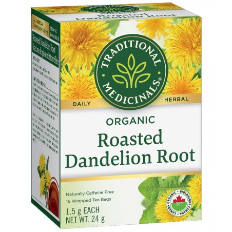 Traditional Medicinals 스래디셔널 메디시날스 유기농 구운 민들레 뿌리 16티백 | 매일 업데이트되는 특가 상품 | VITASHOP