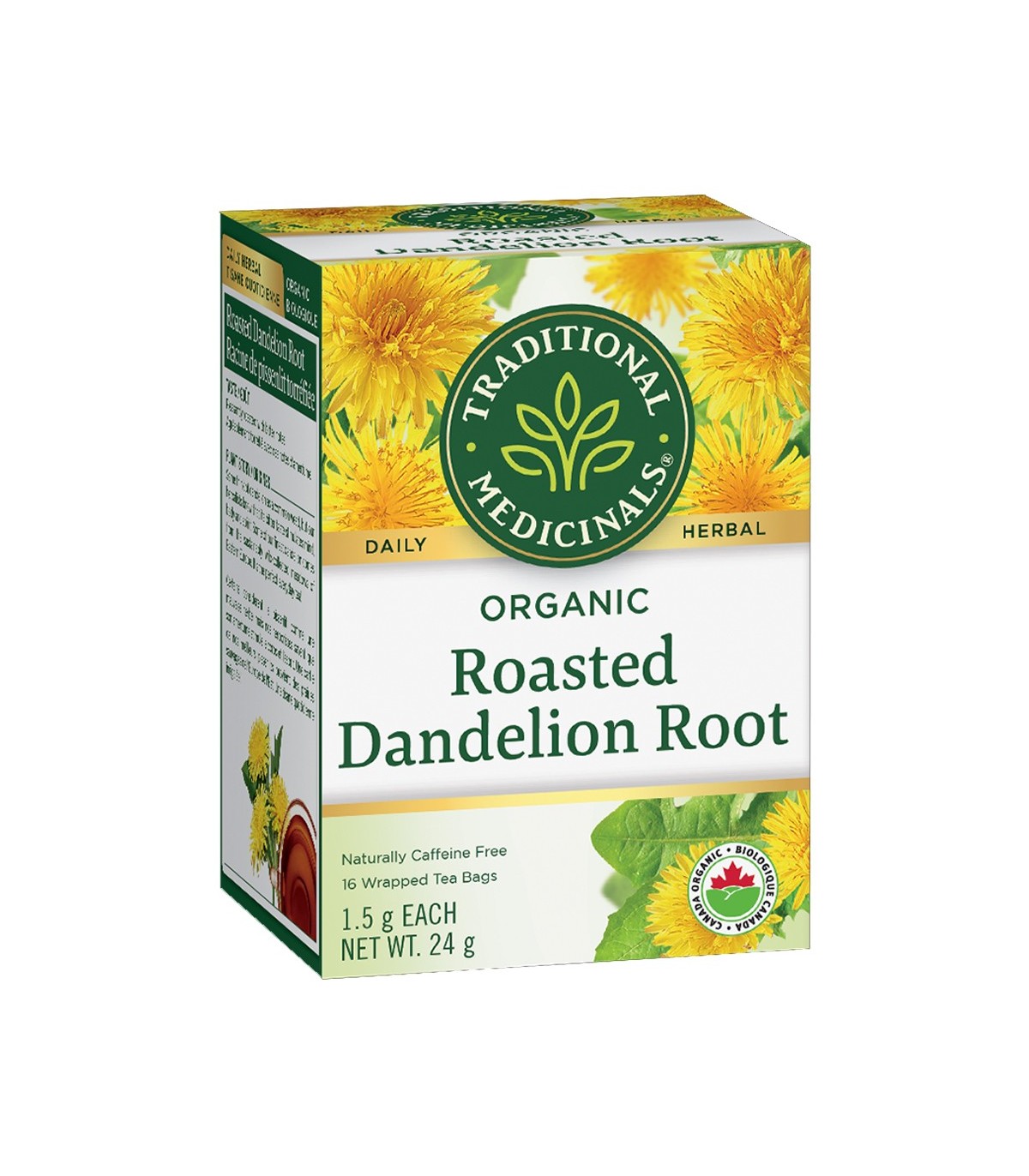 Traditional Medicinals 스래디셔널 메디시날스 유기농 구운 민들레 뿌리 16티백 | 매일 업데이트되는 특가 상품 | VITASHOP