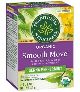 Organic Smooth Move Peppermint 16 Tea Bags | Safest & Easiest Shopping Vitamins Online | VITASHOP
