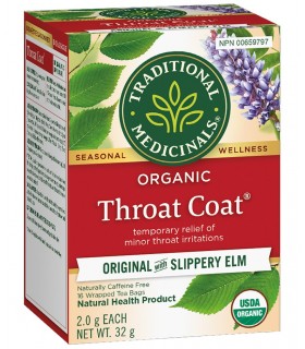Traditional Medicinals 스래디셔널 메디시날스 오가닉 스로트 코트 16티백 | 매일 업데이트되는 특가 상품 | VITASHOP