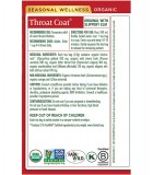 Traditional Medicinals 스래디셔널 메디시날스 오가닉 스로트 코트 16티백 | 매일 업데이트되는 특가 상품 | VITASHOP