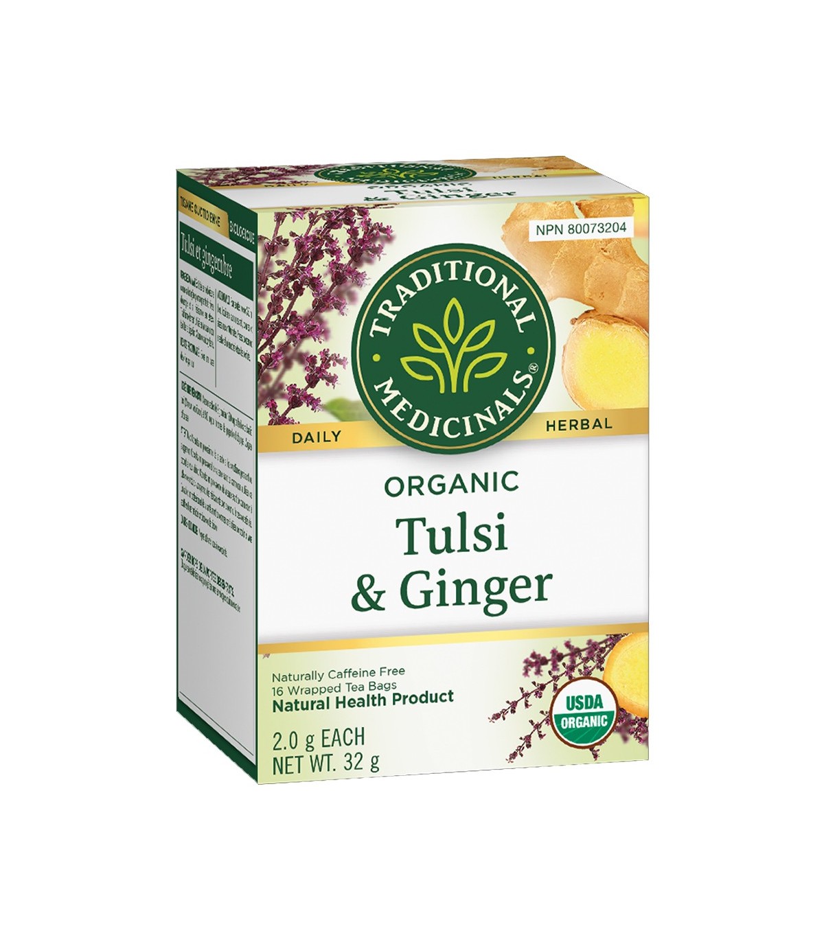 Traditional Medicinals Organic Tulsi With Ginger 16 Tea Bags | Unbeatable Prices, Daily Deals | VITASHOP