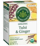 Traditional Medicinals Organic Tulsi With Ginger 16 Tea Bags | Unbeatable Prices, Daily Deals | VITASHOP