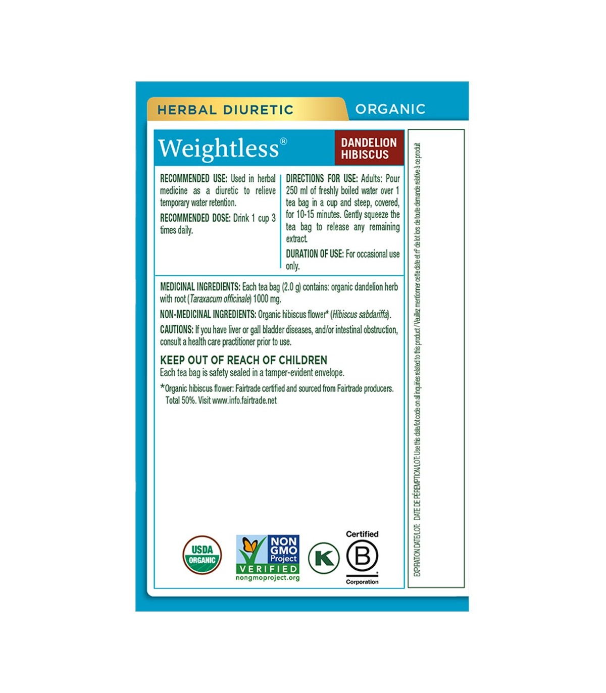 Traditional Medicinals Organic Weightless Tea 16 Tea Bags | 每天不同折扣, 全网最低价格 | 种类齐全的保健品店铺 VITASHOP, 只有你想不到, 没有你买不到 !