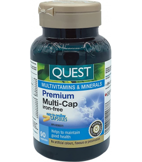QUEST Premium Multi-Cap Iron-Free 90 Capsules | Unbeatable Prices, Daily Deals | VITASHOP