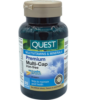 QUEST Premium Multi-Cap Iron-Free 90 Capsules | 每天不同折扣, 全网最低价格 | 种类齐全的保健品店铺 VITASHOP, 只有你想不到, 没有你买不到 !