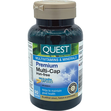 QUEST Premium Multi-Cap Iron-Free 90 Capsules | Unbeatable Prices, Daily Deals | VITASHOP