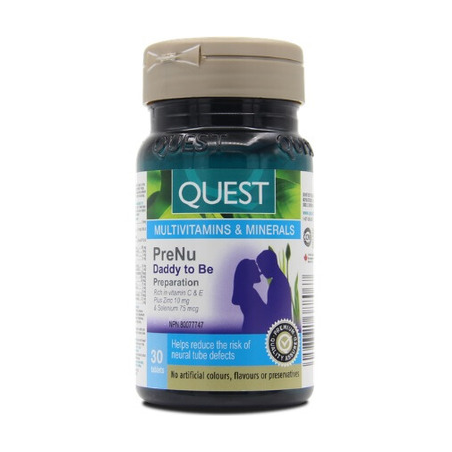 PreNu Daddy To Be Preparation 30 Tablets | Safest & Easiest Shopping Vitamins Online | VITASHOP