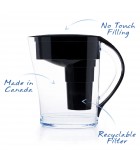 MINA Pitcher Black | Safest & Easiest Shopping Vitamins Online | VITASHOP