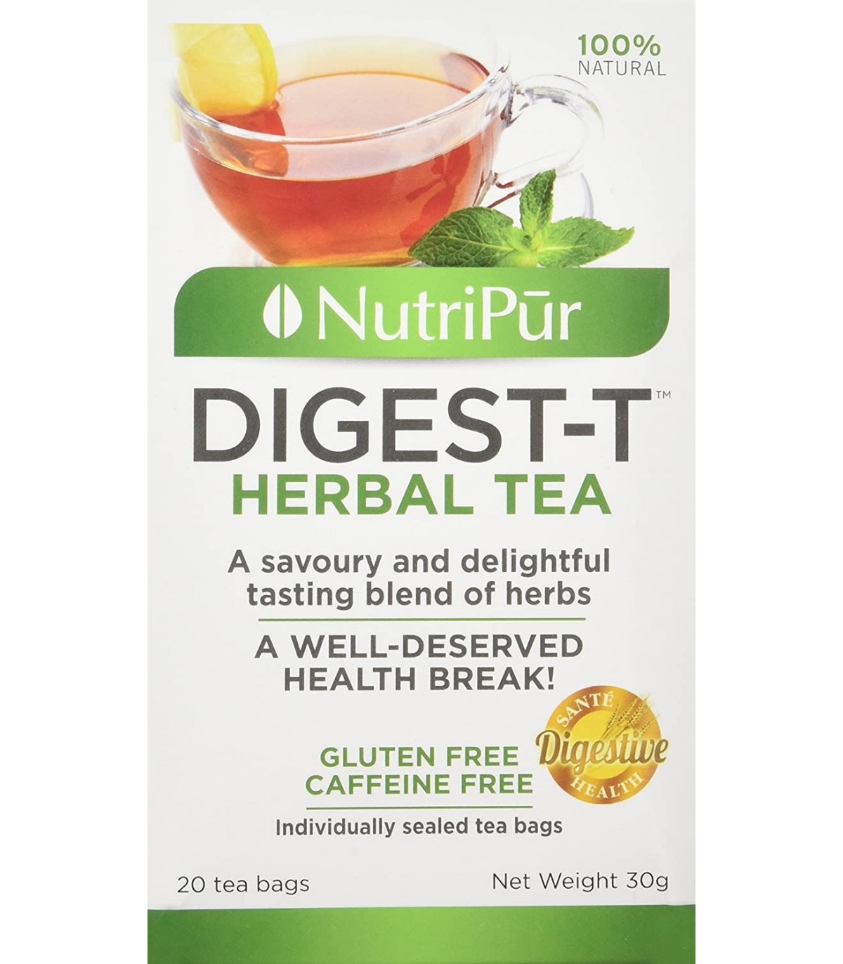 Nutripur 뉴트리푸어 다이제스트 티 허브티 20포 | 매일 업데이트되는 특가 상품 | VITASHOP