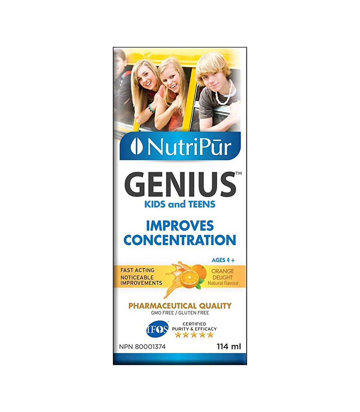 Genius Kids and Teens Liquid 114 ml | Safest & Easiest Shopping Vitamins Online | VITASHOP