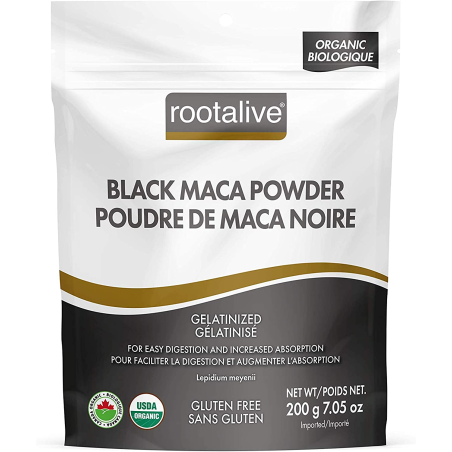 Organic Gelatinized Black Maca Powder 200 g | Safest & Easiest Shopping Vitamins Online | VITASHOP