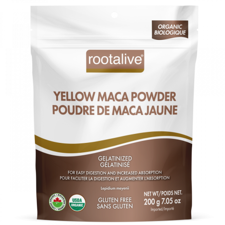 rootalive Organic Gelatinized Yellow Maca Powder 200 g | Unbeatable Prices, Daily Deals | VITASHOP