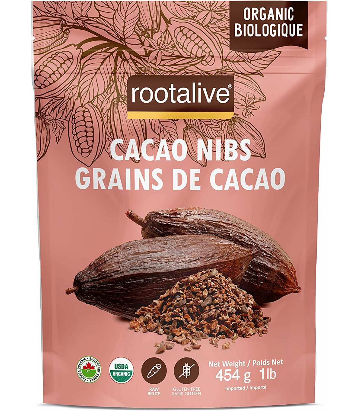 rootalive 루트얼라이브 유기농 카카오닙스 454g | 매일 업데이트되는 특가 상품 | VITASHOP