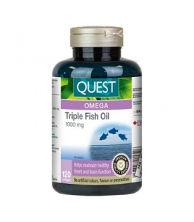 Triple Fish Oil 1000 mg 120 Softgels | Safest & Easiest Shopping Vitamins Online | VITASHOP