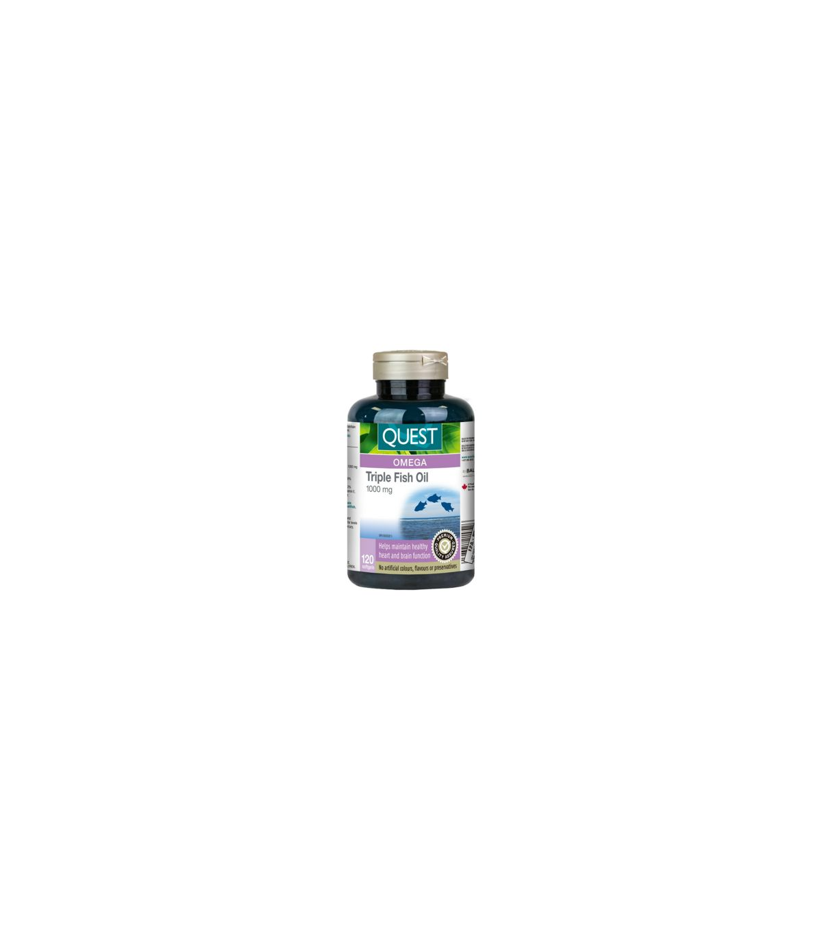 QUEST 퀘스트 트리플 피쉬 오일 1000 mg 120 소프트젤 | 매일 업데이트되는 특가 상품 | VITASHOP