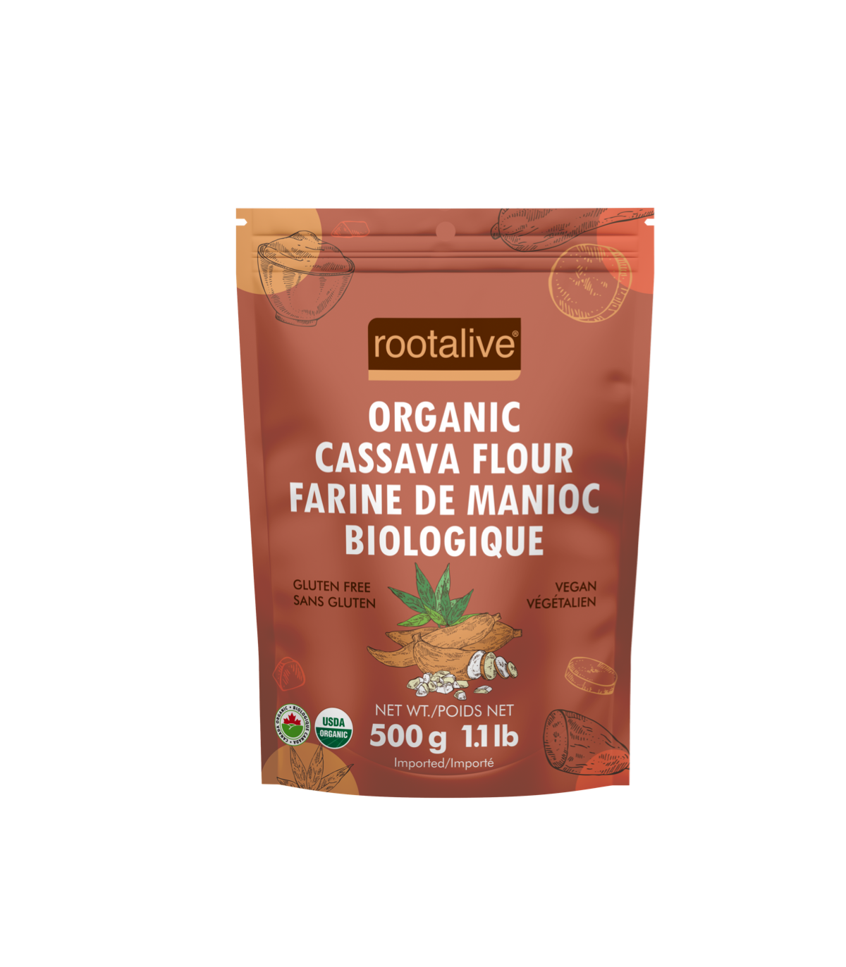rootalive Organic Cassava Flour 500 g | Unbeatable Prices, Daily Deals | VITASHOP