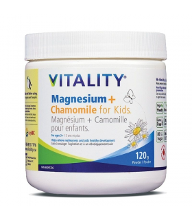 VITALITY Magnesium+Chamomile For Kids 120 g | Unbeatable Prices, Daily Deals | VITASHOP