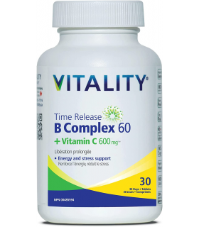 VITALITY Time Release B 60 mg + C 600 mg 30 Tablets | Unbeatable Prices, Daily Deals | VITASHOP