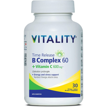 VITALITY Time Release B 60 mg + C 600 mg 30 Tablets | 每天不同折扣, 全网最低价格 | 种类齐全的保健品店铺 VITASHOP, 只有你想不到, 没有你买不到 !