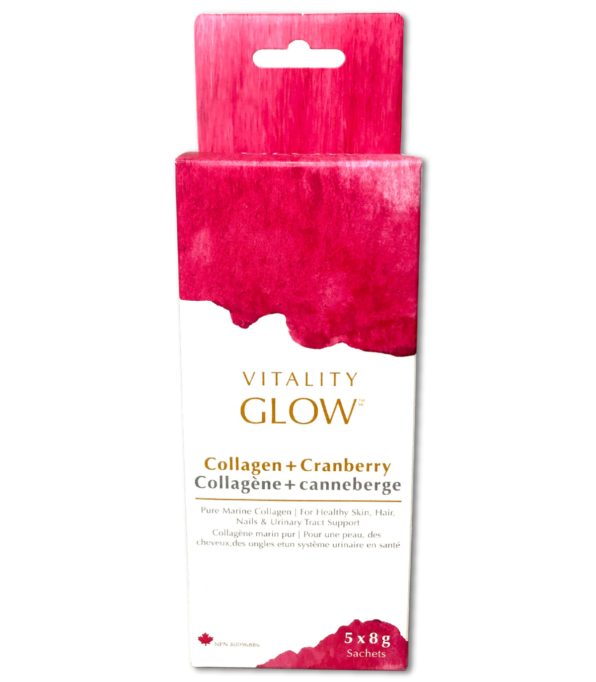 GLOW Collagen + Cranberry Box (5) 5 x 8 g | Safest & Easiest Shopping Vitamins Online | VITASHOP
