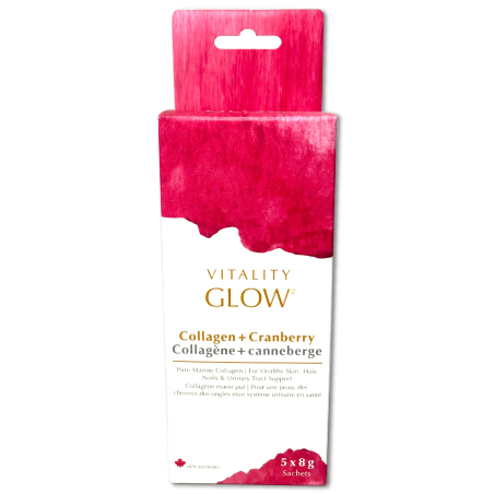 GLOW Collagen + Cranberry Box (5) 5 x 8 g | Safest & Easiest Shopping Vitamins Online | VITASHOP