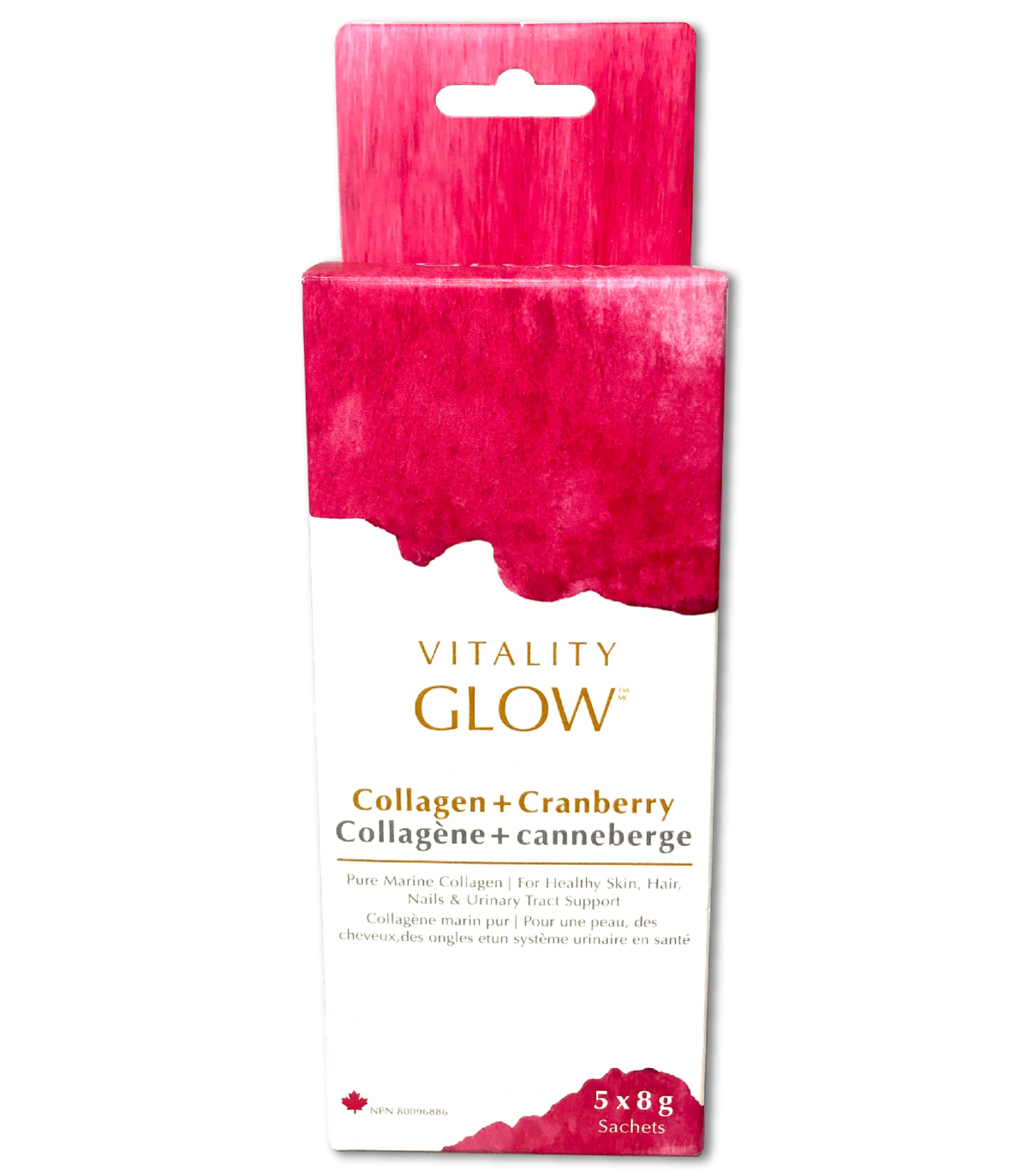 GLOW Collagen + Cranberry Box (5) 5 x 8 g | Safest & Easiest Shopping Vitamins Online | VITASHOP
