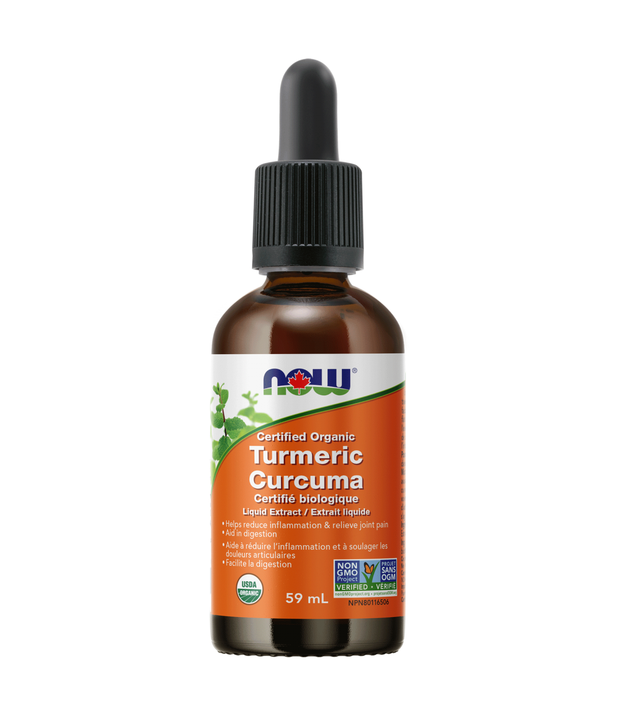 Organic Turmeric Extract Liquid 59 mL | Safest & Easiest Shopping Vitamins Online | VITASHOP