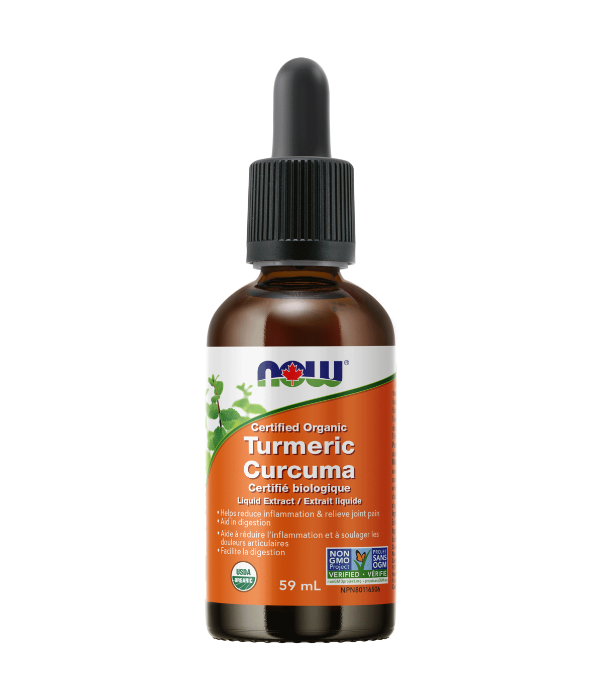 Organic Turmeric Extract Liquid 59 mL | Safest & Easiest Shopping Vitamins Online | VITASHOP
