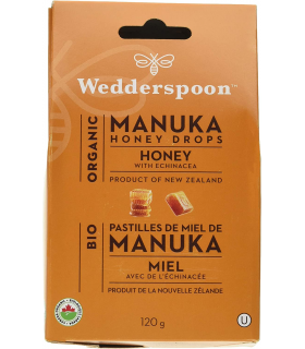 Wedderspoon Org Manuka Honey Drops Echinacea 120 g | 每天不同折扣, 全网最低价格 | 种类齐全的保健品店铺 VITASHOP, 只有你想不到, 没有你买不到 !