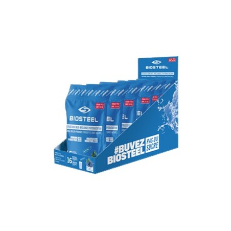 BioSteel Sports Nutrition 바이오스틸 스포츠 뉴트리션 하이드레이션 믹스 블루 라즈베리 6 x 16ct | 매일 업데이트되는 특가 상품 | VITASHOP