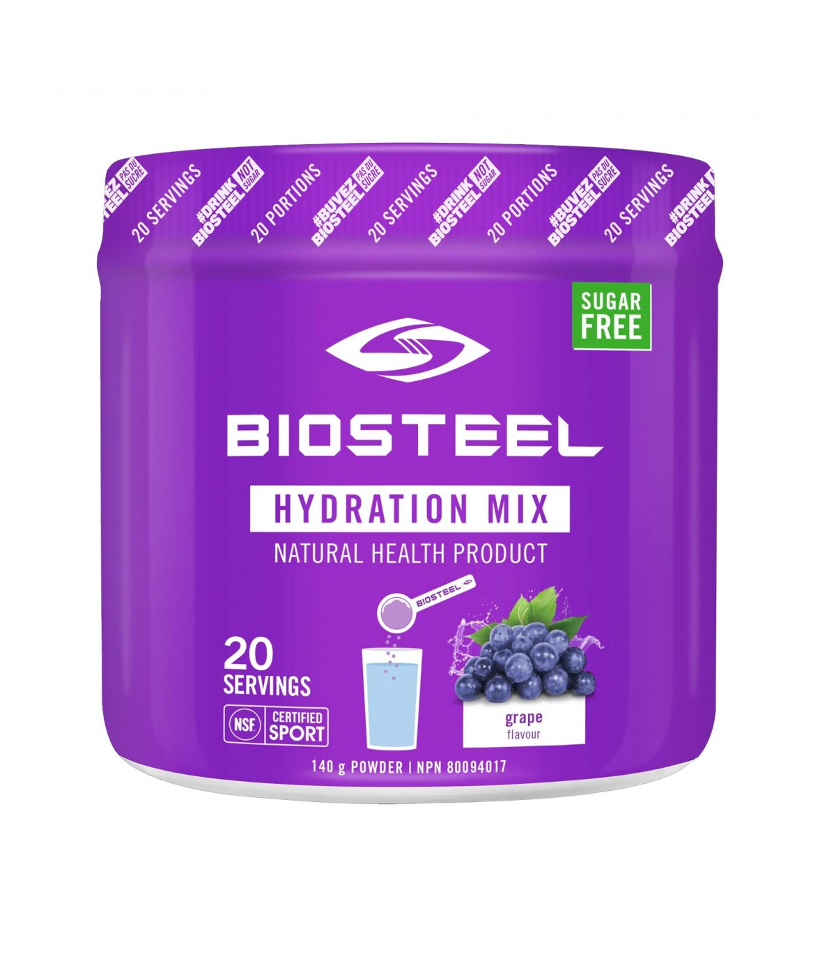BioSteel Sports Nutrition Hydration Mix Grape 140 g | Unbeatable Prices, Daily Deals | VITASHOP