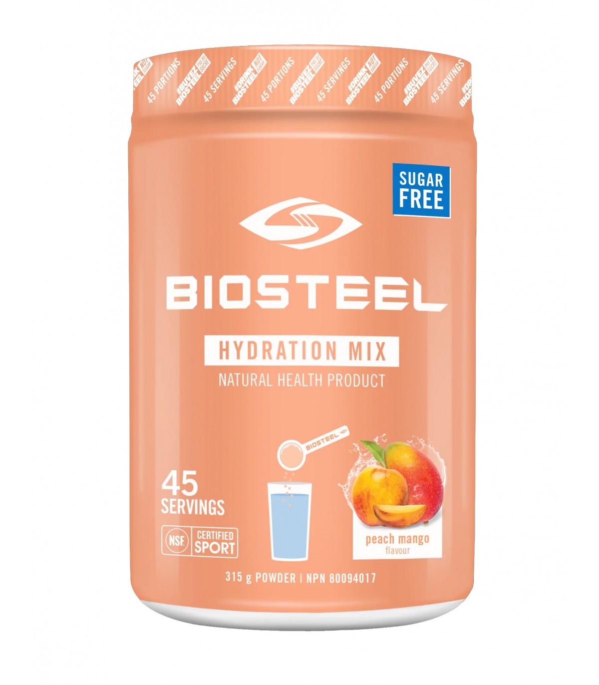 BioSteel Sports Nutrition 바이오스틸 스포츠 뉴트리션 하이드레이션 믹스 복숭아 망고 315g | 매일 업데이트되는 특가 상품 | VITASHOP