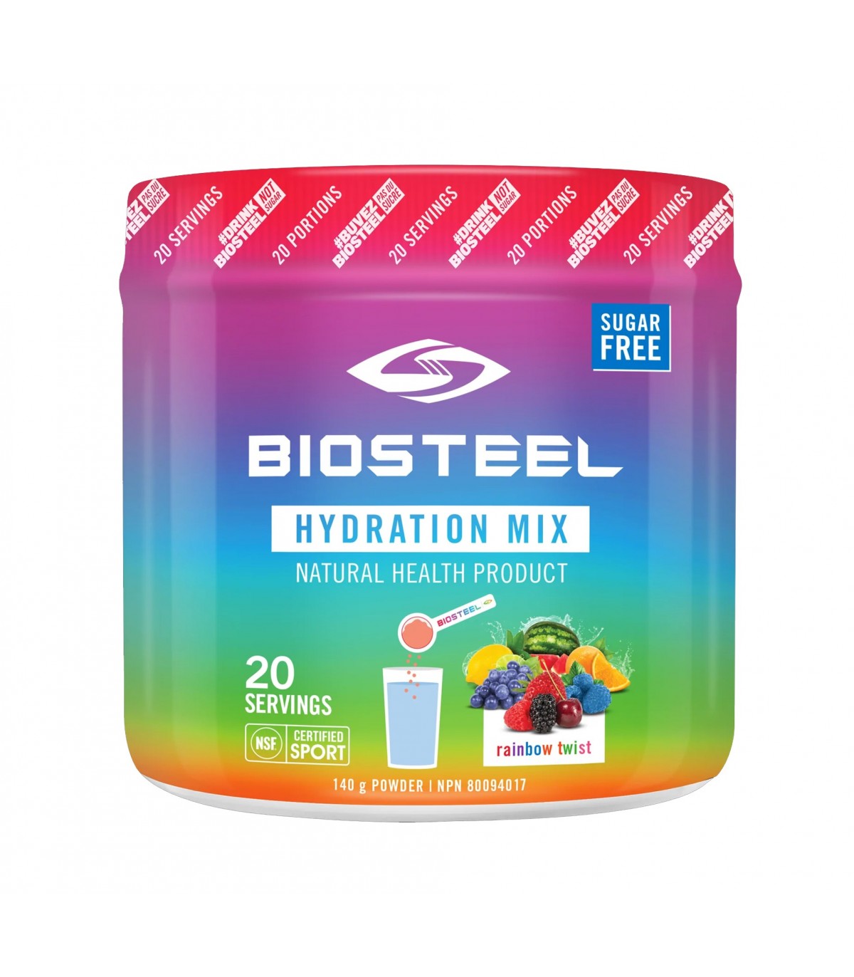 BioSteel Sports Nutrition Hydration Mix Rainbow Twist 140 g | Unbeatable Prices, Daily Deals | VITASHOP